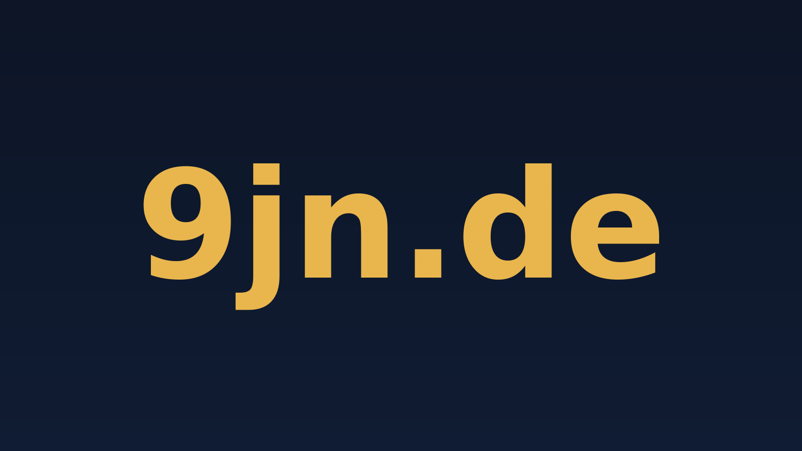 9jn.de – Domain zu verkaufen